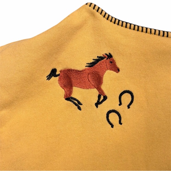 Western Horse Embroidered Sweater Cardagain - Picture 5 of 6